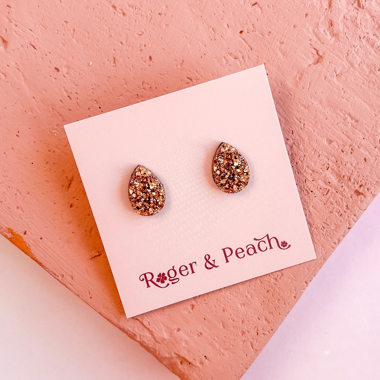 Drop Druzy Stud