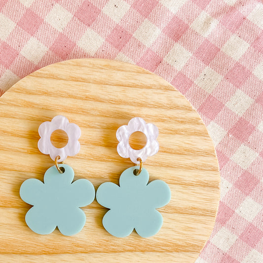 Acrylic Flower Dangles