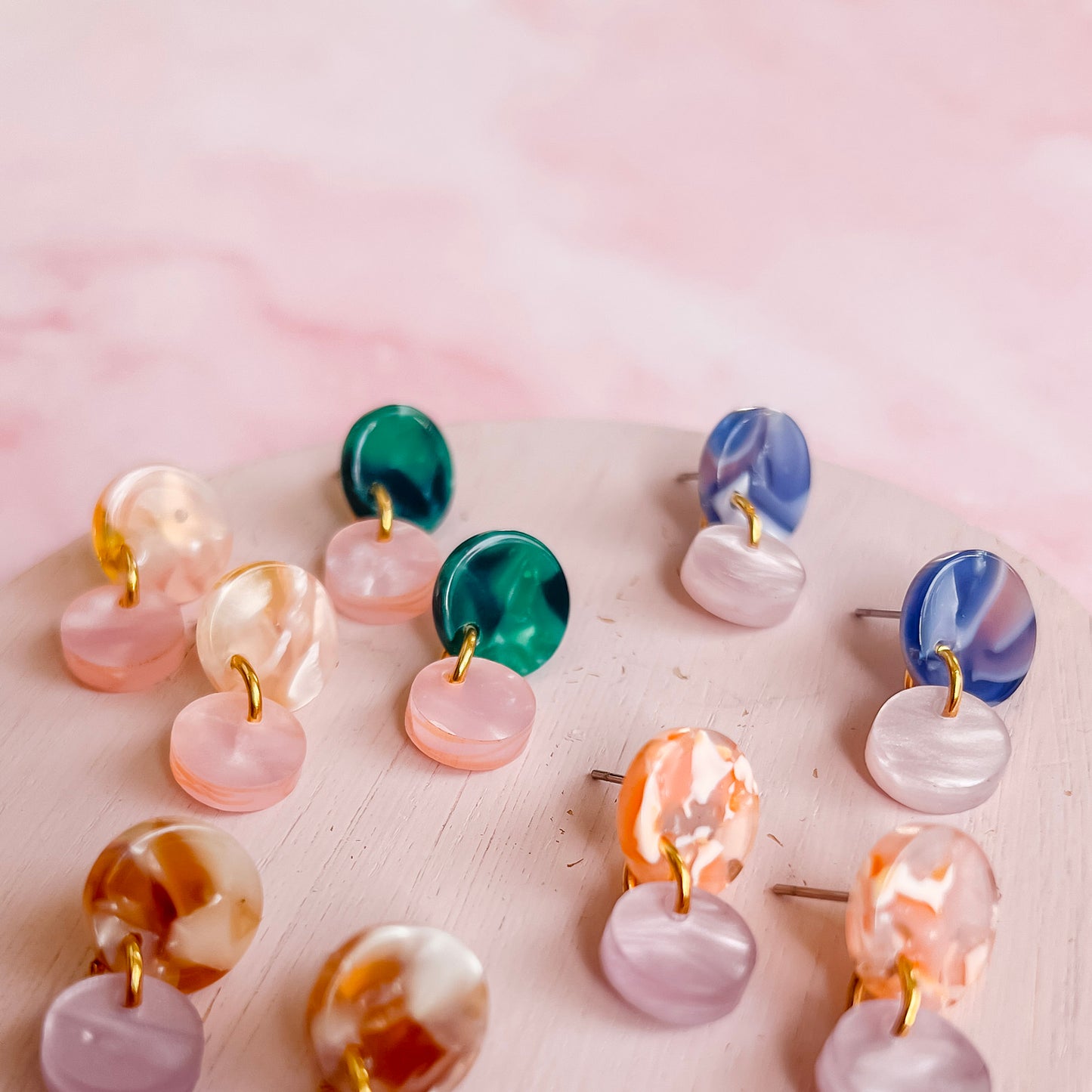 Acrylic Double drop Dangles